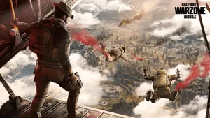 Call Of Duty Warzone 4k Sky Jumping Wallpaper