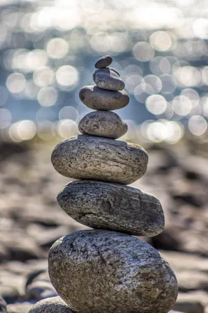 Calm Rock Pile Wallpaper