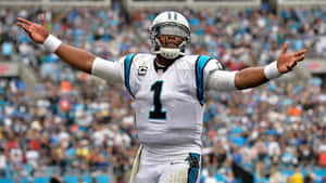 Cam Newton Celebrating Wallpaper