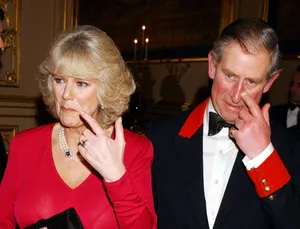 Camilla Charles Touching Faces Wallpaper