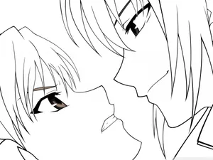 Canaan And Alphard Anime Drawing Wallpaper