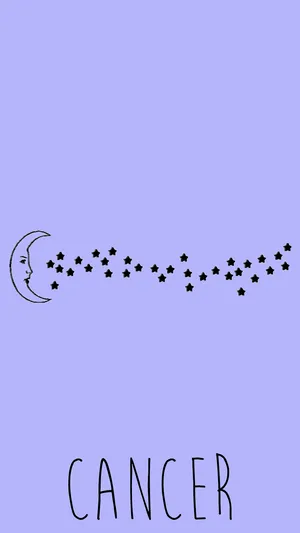 Cancer Sign Aesthetic Portrait Wallpaper