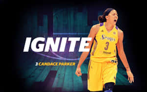 Candace Parker Shooting A Jump Shot Wallpaper