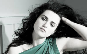 Candid Katie Mcgrath Smiling Radiantly Wallpaper