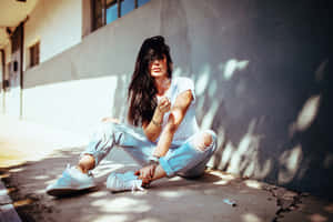 Candid Portrait Of A Girl Smoking Wallpaper