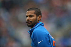 Candid Shikhar Dhawan Portrait Wallpaper