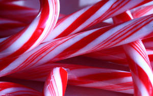 Candy Cane Close-up Wallpaper