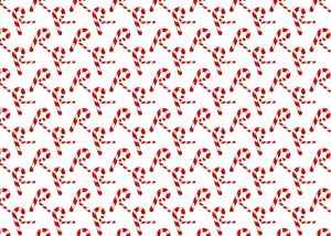Candy Cane Cute Pattern Wallpaper