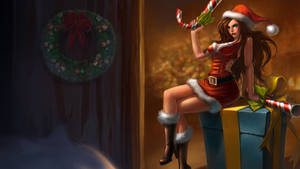 Candy Cane Miss Fortune Wallpaper