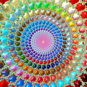 Candy Shell Fractal Pattern Wallpaper