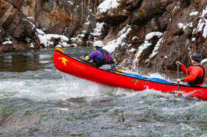 Canoeing In The Air Wallpaper