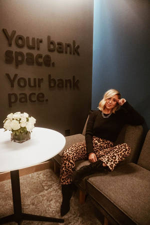 Capital One Office Woman Wallpaper