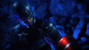 Captain America Blue 1366 X 768 Wallpaper
