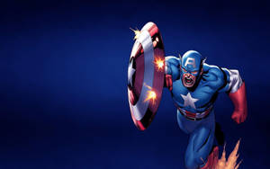 Captain America Shield Blocking Bullets Wallpaper