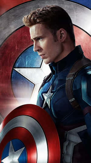 Captain America With Shield Wallpaper