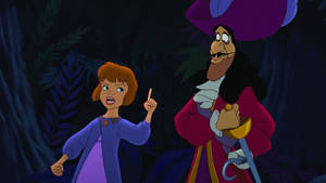 Captain Hook Scolded By Jane Wallpaper