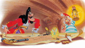 Captain Hook Treasure Map Wallpaper