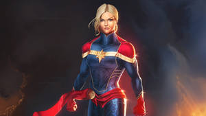 Captain Marvel Computer Carol Art Wallpaper