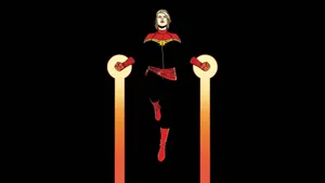 Captain Marvel Computer Dark Art Wallpaper