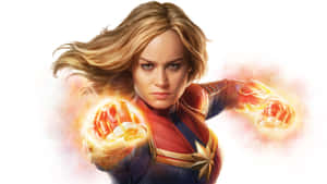 Captain Marvel Power Display Wallpaper