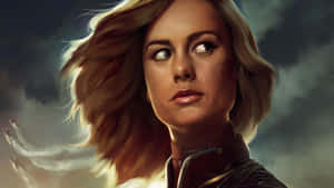 Captain Marvel's Heroic Adventure Awakens Wallpaper
