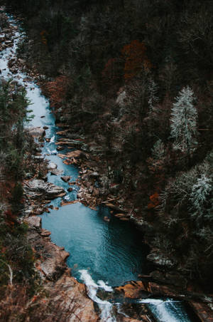 Caption: 4k Ultra Hd Phone Wallpaper Of Natural Beauty At Tallulah Falls Wallpaper