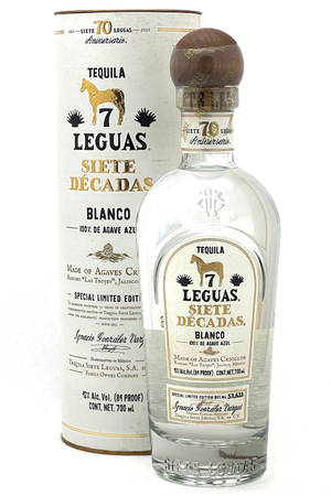 Caption: A Sophisticated Bottle Of Siete Leguas Blanco Tequila, Ready To Liven Up Your Evening. Wallpaper