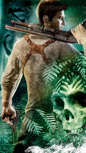 Caption: Adventurer Spotlight: Nathan Drake In Uncharted Wallpaper