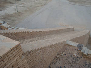 Caption: Ancient Staircase At The Royal Tombs Of Ur Wallpaper