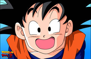 Caption: Astonished Goten From Dragon Ball Z Wallpaper