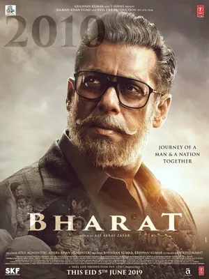Caption: Bharat 2010 Movie Poster - A Thrilling Adventure Journey Wallpaper