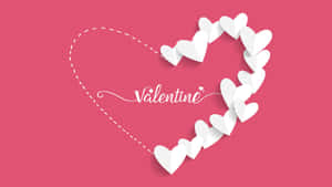Caption: Celebrating Love - Pink Valentine's Day Wallpaper