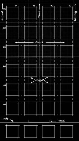 Caption: Clever Blueprint Scheme In Monochrome Wallpaper