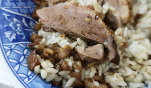 Caption: Delectable Duck Rice At Duck Zhen, Kaohsiung, Taiwan Wallpaper