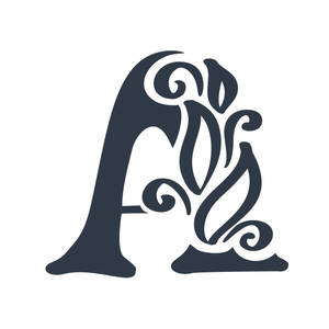 Caption: Elegant Letter A With Flourishing Pattern Wallpaper