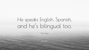 Caption: English To Spanish Transition Wallpaper