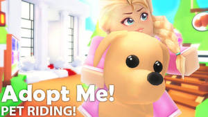 Caption: Exciting Pet Adventure In Roblox Adopt Me Wallpaper