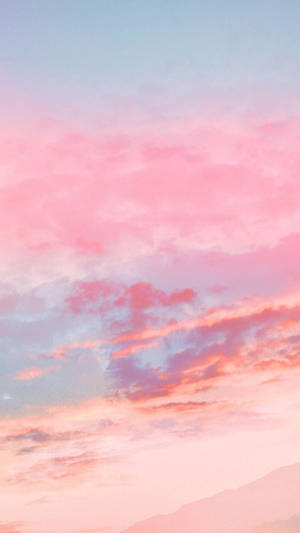 Caption: Exquisite Pastel Pink Iphone Wallpaper Wallpaper