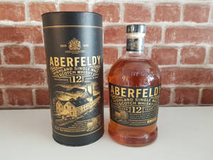 Caption: Fine Aged Aberfeldy 12-year-old Scotch Whisky Wallpaper