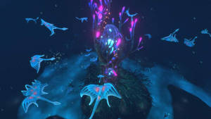 Caption: Ghost Leviathan - Egg Hatching Process Wallpaper