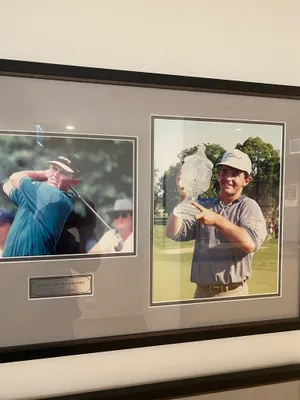 Caption: Greg Chalmers In Action On The Course Wallpaper
