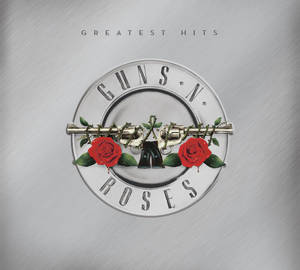Caption: Iconic Guns N' Roses Greatest Hits Album Cover Wallpaper