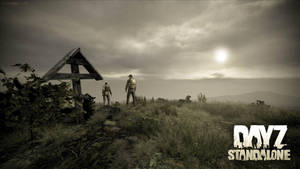 Caption: Intense Survival Adventure In The Post-apocalyptic World Of Dayz Standalone Game Wallpaper