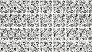 Caption: Intricate Black Bandana With Paisley Print Design Wallpaper