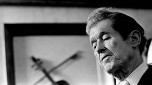 Caption: Legendary Country Music Star Roy Acuff In Black-and-white Wallpaper