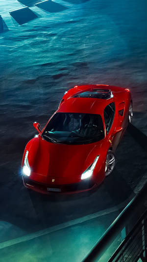 Caption: Luxury In Hand - The Ferrari Phone Wallpaper