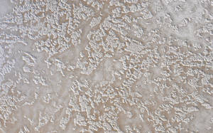 Caption: Majestic Detail Of Silver Plaster Relief Surface Wallpaper