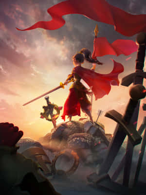 Caption: Majestic Kingdom Castle Wallpaper