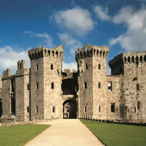 Caption: Majestic View Of Cardiff Castle In Cardiff, Wales Wallpaper