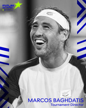 Caption: Marcos Baghdatis Holding The Trophy At A Tennis Tournament Wallpaper